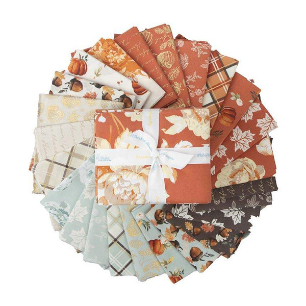 Shades of Autumn Fat Quarter Bundle 24 pieces - Riley Blake Designs - Pre cut Precut - Fall Thanksgiving - Quilting Cotton Fabric