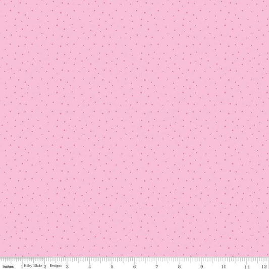 SALE Floralicious Dots C13486 Pink - Riley Blake Designs - Tone-on-Tone Pin Dots Dot Dotted - Quilting Cotton Fabric