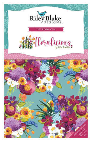 Floralicious Fat Quarter Bundle 21 pieces - Riley Blake Designs - Pre cut Precut - Floral - Quilting Cotton Fabric