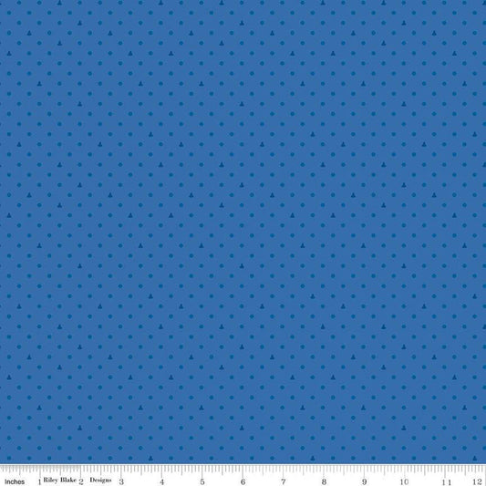 SALE Colors of Kindness Dots C13682 Blue - Riley Blake Designs - Crayola Crayons Polka Dot - Quilting Cotton Fabric - Licensed Product