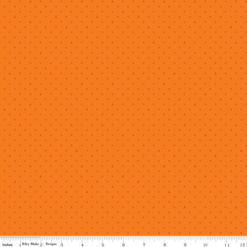 SALE Colors of Kindness Dots C13682 Orange by Riley Blake Designs - Crayola Crayons Polka Dot Dotted - Quilting Cotton Fabric