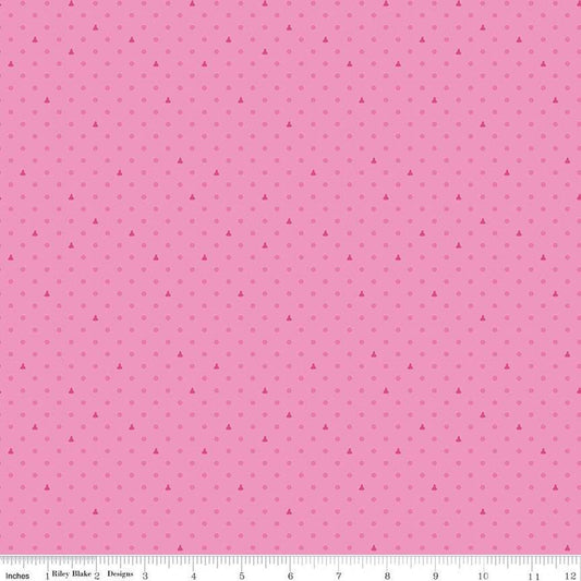 SALE Colors of Kindness Dots C13682 Pink - Riley Blake Designs - Crayola Crayons Polka Dot - Quilting Cotton Fabric - Licensed Product