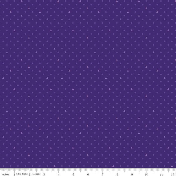 Colors of Kindness Dots C13682 Purple by Riley Blake Designs - Crayola Crayons Polka Dot Dotted - Quilting Cotton Fabric - Licensed Product