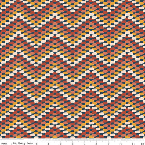 SALE Santa Fe Chevron C13384 Navy - Riley Blake Designs - Brush Strokes Southwest Southwestern - Quilting Cotton Fabric