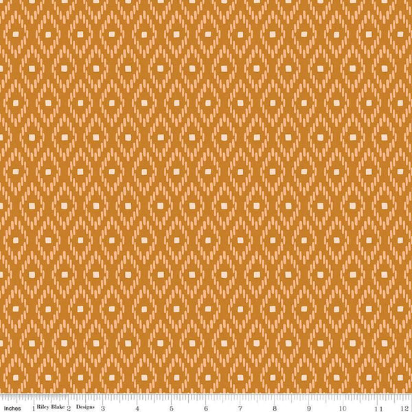 SALE Santa Fe Strokes C13386 Butterscotch - Riley Blake Designs - Geometric Southwest Southwestern - Quilting Cotton Fabric