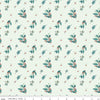 Arrival of Winter Branches C13521 Mist - Riley Blake Designs - Leaves Berries - Quilting Cotton Fabric