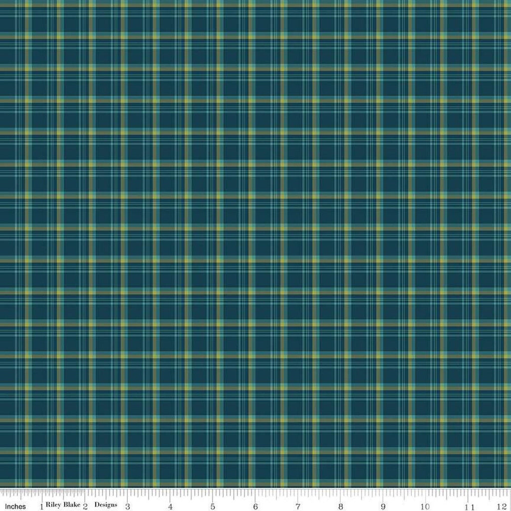 Arrival of Winter Plaid C13524 Navy by Riley Blake Designs - Quilting Cotton Fabric