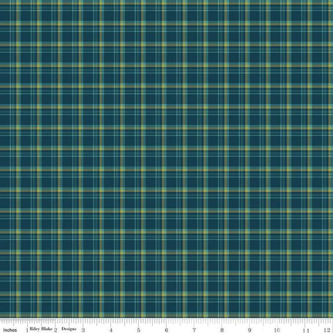 Arrival of Winter Plaid C13524 Navy by Riley Blake Designs - Quilting Cotton Fabric