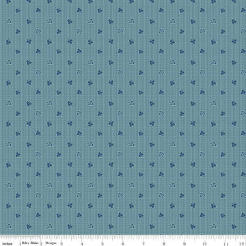 SALE Home Town Newman C13583 Heirloom Cottage - Riley Blake Designs - Floral Flowers Dotted Grid - Lori Holt - Quilting Cotton Fabric