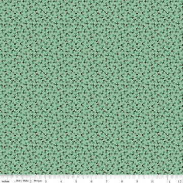 SALE Home Town Eastman C13584 Leaf - Riley Blake Designs - Floral Flowers - Lori Holt - Quilting Cotton Fabric