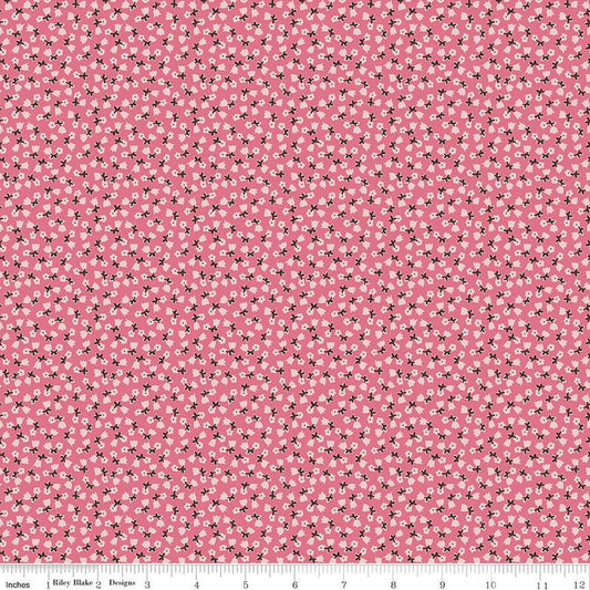 SALE Home Town Eastman C13584 Tea Rose - Riley Blake Designs - Floral Flowers - Lori Holt - Quilting Cotton Fabric
