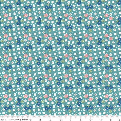SALE Home Town Sorenson C13586 Heirloom Cottage by Riley Blake Designs - Floral Flowers - Lori Holt - Quilting Cotton Fabric