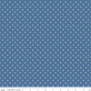 SALE Home Town Butterfield C13588 Denim - Riley Blake Designs - Floral Flowers - Lori Holt - Quilting Cotton Fabric