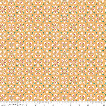 SALE Home Town Hamilton C13591 Heirloom Daisy - Riley Blake Designs - Floral Flowers Medallions - Lori Holt - Quilting Cotton Fabric