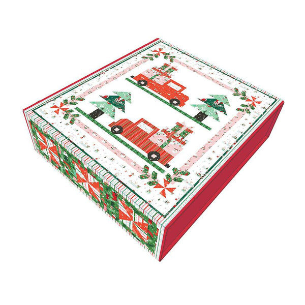 Vintage Christmas 2 Quilt Boxed Kit KT-13460 - Riley Blake Designs - Twas - Box Pattern Fabric - Quilting Cotton Fabric