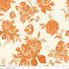 Fat Quarter End of Bolt - Shades of Autumn Main C13470 Cream by Riley Blake Designs - Thanksgiving Fall Floral - Quilting Cotton Fabric