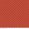 15" End of Bolt - CLEARANCE Fall's in Town Grid C13517 Red - Riley Blake  - Thanksgiving Autumn Lattice Squares Geometric - Quilting Cotton