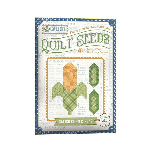 SALE Quilt Seeds Quilt PATTERN Calico Corn and Peas ST-28249 by Lori Holt - Riley Blake - Instructions Only - Paper Pattern Included