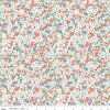 SALE Day in the Life Floral C13662 White - Riley Blake Designs - Flowers Blossoms - Quilting Cotton Fabric