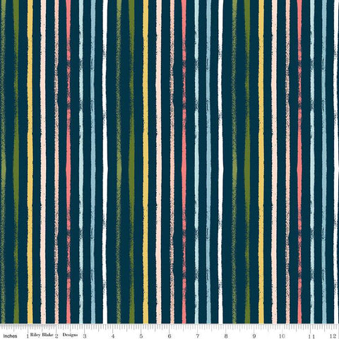 Day in the Life Stripes C13664 Oxford by Riley Blake Designs - Brushstroke Stripes Stripe Striped - Quilting Cotton Fabric