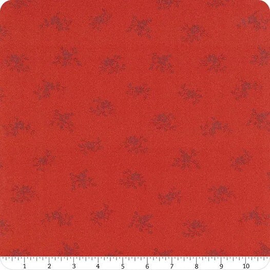 31" end of bolt piece - SALE Perennial WIDE BACK WB655 Red - Riley Blake Designs - 107/108" Wide Floral Flowers - Quilting Cotton Fabric