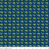 SALE Pets Geckos C13653 Navy - Riley Blake Designs - Children's Gecko - Quilting Cotton Fabric