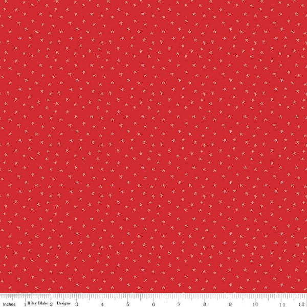 SALE Pets Stars C13657 Red - Riley Blake Designs - Children's Star - Quilting Cotton Fabric