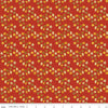 SALE Fall's in Town Floral C13515 Red - Riley Blake Designs - Thanksgiving Autumn Flowers - Quilting Cotton Fabric