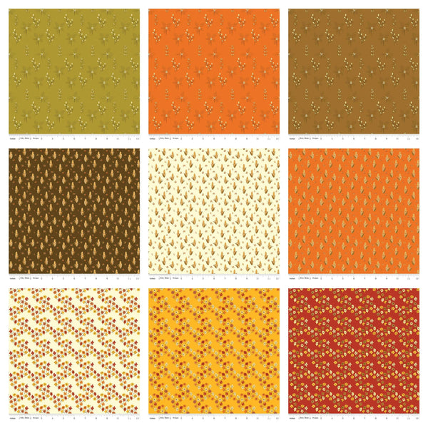 SALE Fall's in Town 2.5 Inch Rolie Polie Jelly Roll 40 pieces - Riley Blake Designs - Precut Pre cut Bundle Quilting Cotton Fabric