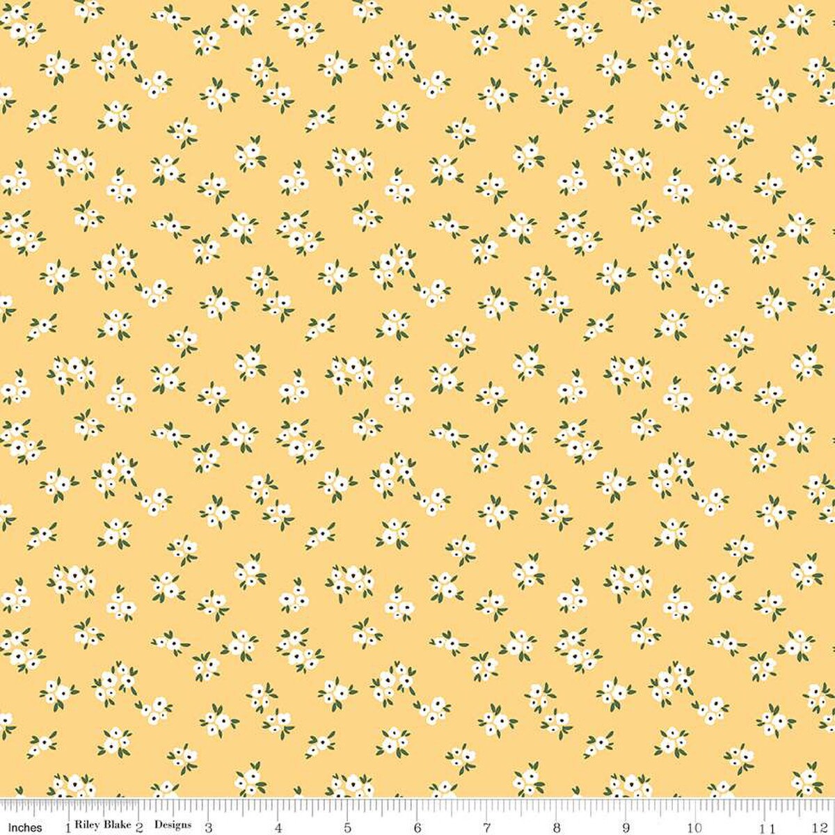 SALE Homemade Blossoms C13724 Sunshine - Riley Blake Designs - Floral ...