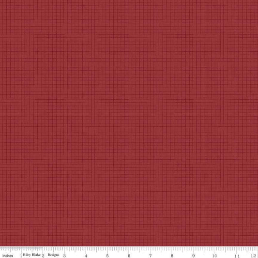 SALE Country Life Burlap C13798 Barn - Riley Blake - Tone-on-Tone Irregular Grid - Quilting Cotton Fabric