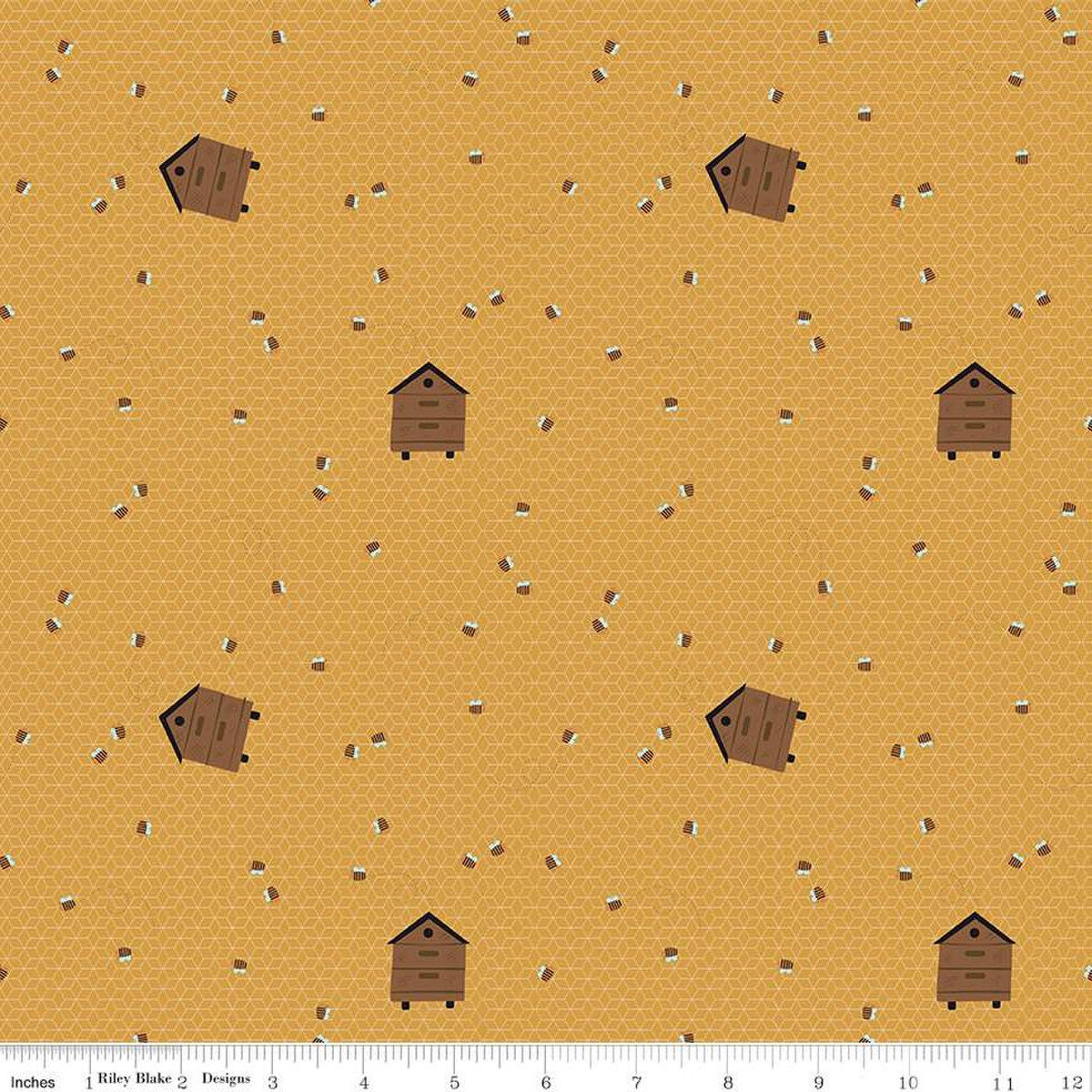 SALE Country Life Worker Bee C13795 Honey - Riley Blake Designs - Bees ...
