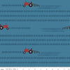 SALE Country Life Working the Field C13792 Denim - Riley Blake Designs - Tractors - Quilting Cotton Fabric