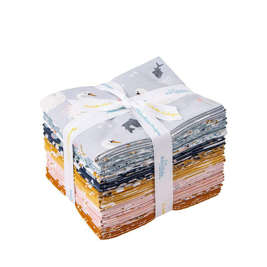 DEAL Little Swan Fat Quarter Bundle 21-Piece - Riley Blake Designs -  Precut - Bird - Quilting Cotton Fabric