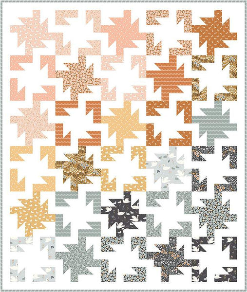 SALE Water Lily Quilt PATTERN P177 by Bee Sew Inspired - Riley Blake Designs - INSTRUCTIONS Only - Fat Quarter and Beginner Friendly