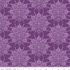 10" End of Bolt - Floralicious Medallion C13481 Purple - Riley Blake Designs - Tone-on-Tone Medallions - Quilting Cotton Fabric