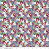 23" End of Bolt - SALE Floralicious Flowers C13482 Aqua - Riley Blake Designs - Floral - Quilting Cotton Fabric