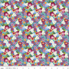 23" End of Bolt - SALE Floralicious Flowers C13482 Aqua - Riley Blake Designs - Floral - Quilting Cotton Fabric