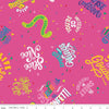 CLEARANCE Colors of Kindness Main C13680 Hot Pink - Riley Blake Designs - Crayola Text - Quilting Cotton Fabric - Licensed Product