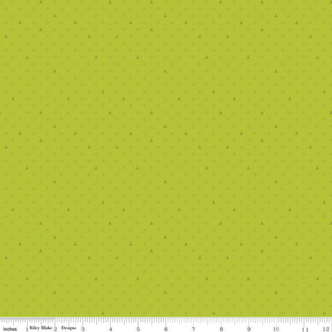 SALE Colors of Kindness Dots C13682 Green by Riley Blake Designs - Crayola Crayons Polka Dot Dotted - Quilting Cotton Fabric