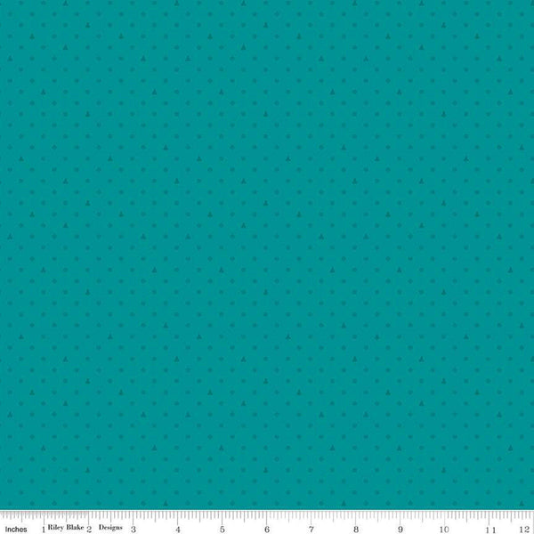 SALE Colors of Kindness Dots C13682 Teal by Riley Blake Designs - Crayola Crayons Polka Dot - Quilting Cotton Fabric - Licensed Product