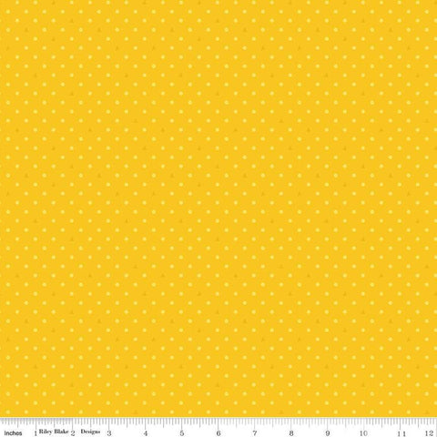 SALE Colors of Kindness Dots C13682 Yellow by Riley Blake Designs - Crayola Crayons Polka Dot Dotted - Quilting Cotton Fabric
