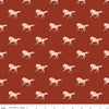 SALE Santa Fe Mustangs C13382 Rust - Riley Blake Designs - Horse Horses Southwest Southwestern - Quilting Cotton Fabric