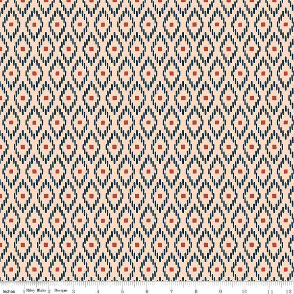 Santa Fe Strokes C13386 Tan - Riley Blake Designs - Geometric Southwest Southwestern - Quilting Cotton Fabric