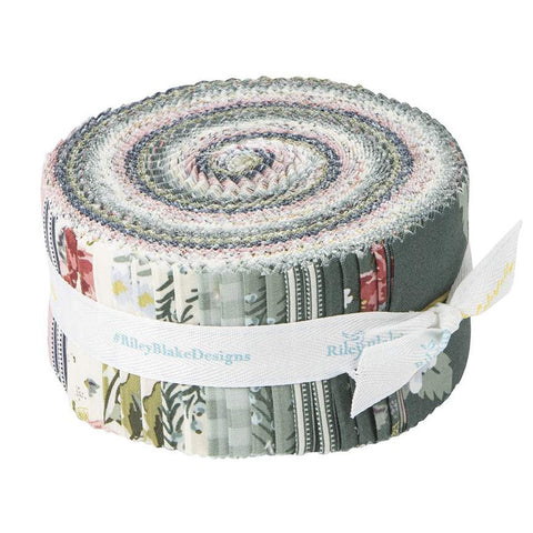 Colour Wall 2.5 Inch Rolie Polie Jelly Roll 40 pieces - Riley