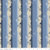 Vintage Caterpillar Stripe C13841 Blue - Riley Blake Designs - Stripes CAT Construction - Quilting Cotton Fabric - Licensed Product