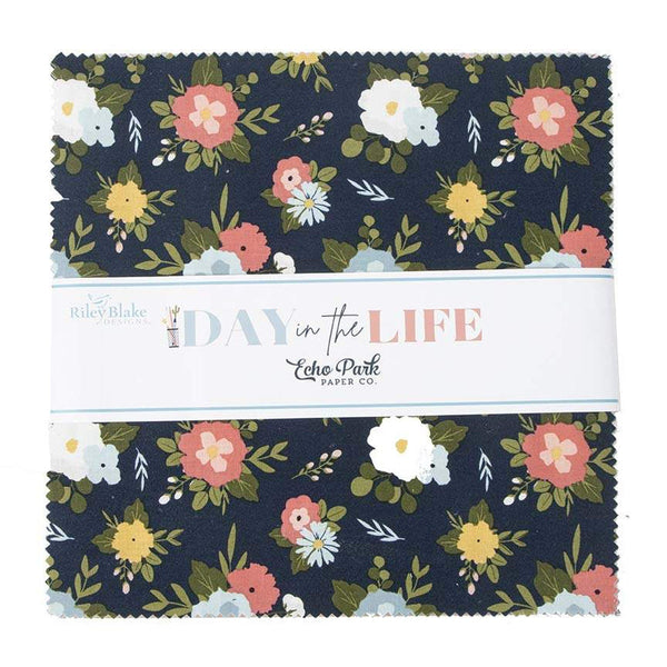 SALE Day in the Life Layer Cake 10" Stacker Bundle - Riley Blake Designs - 42 piece Precut Pre cut - Quilting Cotton Fabric