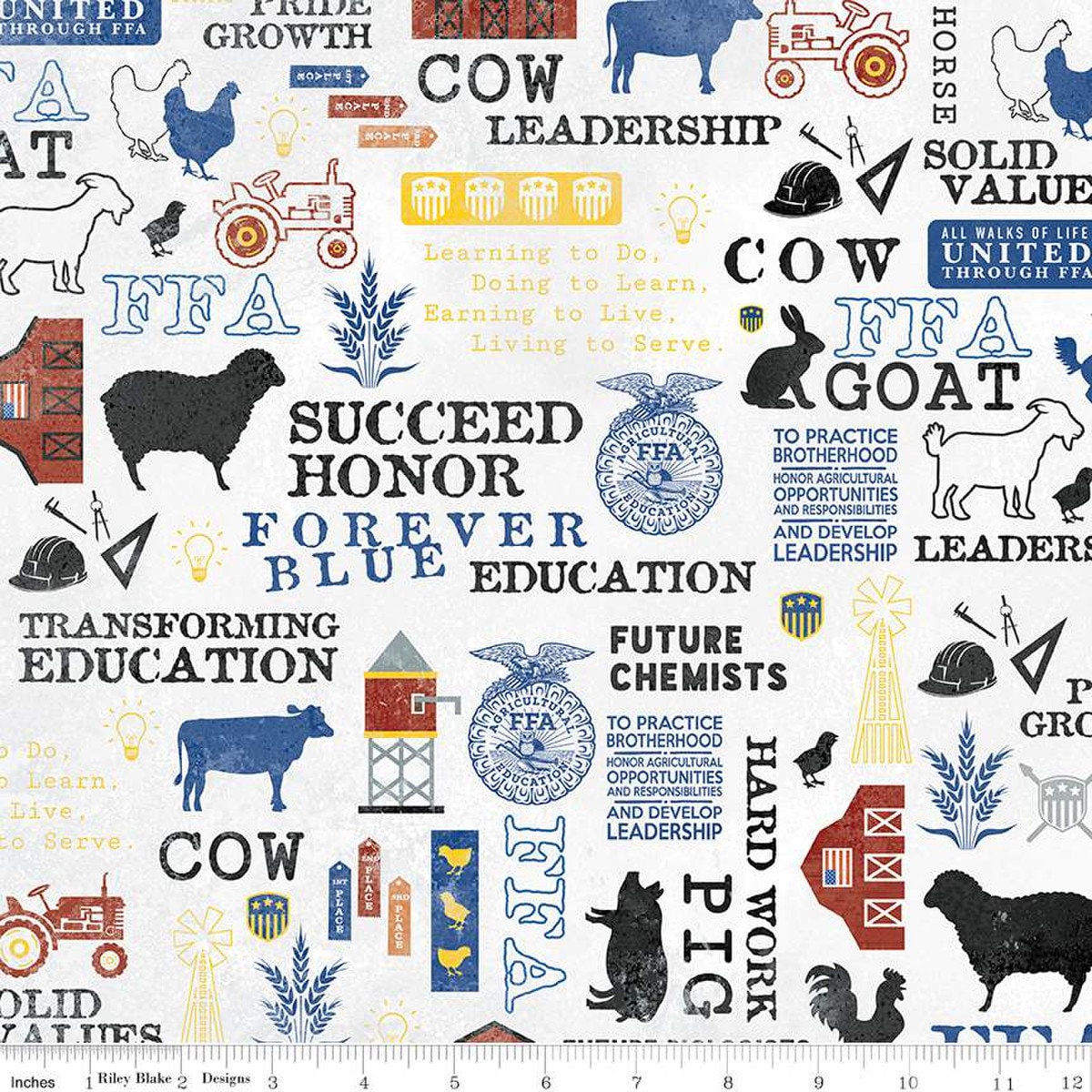 FFA Forever Blue Refreshed Main C13950 Off White - Riley Blake - Futur ...