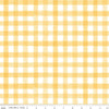 SALE Homemade PRINTED Gingham C13721 Sunshine - Riley Blake Designs - 1/2" White Yellow Check Checks Checkered - Quilting Cotton Fabric