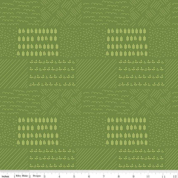 CLEARANCE Country Life Field Crops C13794 Sprout - Riley Blake Designs - Tone-on-Tone Fields - Quilting Cotton Fabric